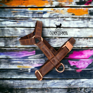 Geschirr Kunstleder braun