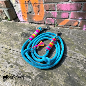 Tauleine, Aquamarin/ knallbunt, 3-fach verstellbar