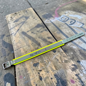 Biothane Halsband Double Layer, mit Name und Telefonnummer gelasert