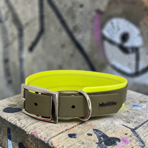 Biothane Halsband Double Layer, mit Name und Telefonnummer gelasert