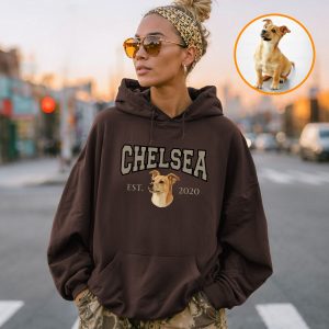 Hoodie Hundeportrait College Style, S-XXL, viele Farben