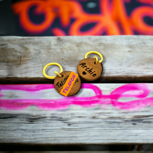 Hundemarke Leder gelasert