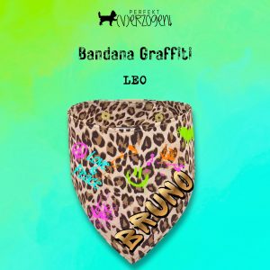 Hundehalstuch / Bandana Graffiti Leo