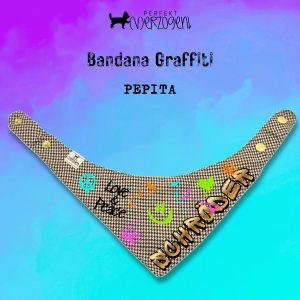 Hundehalstuch / Bandana Graffiti Pepita