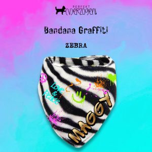 Hundehalstuch / Bandana Graffiti Zebra