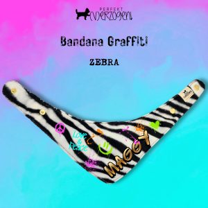 Hundehalstuch / Bandana Graffiti Zebra