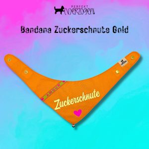 Hundehalstuch Bandana Zuckerschnute Sonnengelb