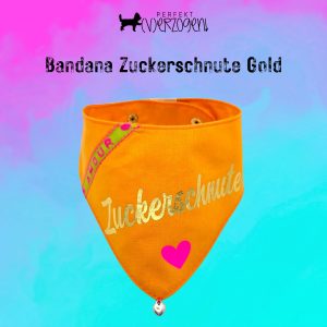 Hundehalstuch / Bandana Zuckerschnute Sonnengelb